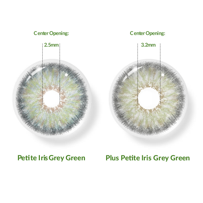 MYEYEBB Plus Petite Iris Grey Green Prescription Colored Contact Lenses丨Monthly - image 4