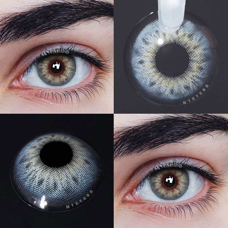 MYEYEBB DNA II Blue Grey Prescription Men Colored Contact Lenses - image 4