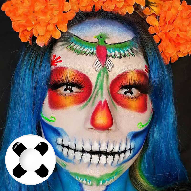 MYEYEBB Black Cross Cosplay Colored Contact Lenses-MYEYEBB