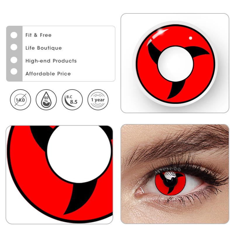 MYEYEBB Sharingan Cosplay Colored Contact Lenses-MYEYEBB