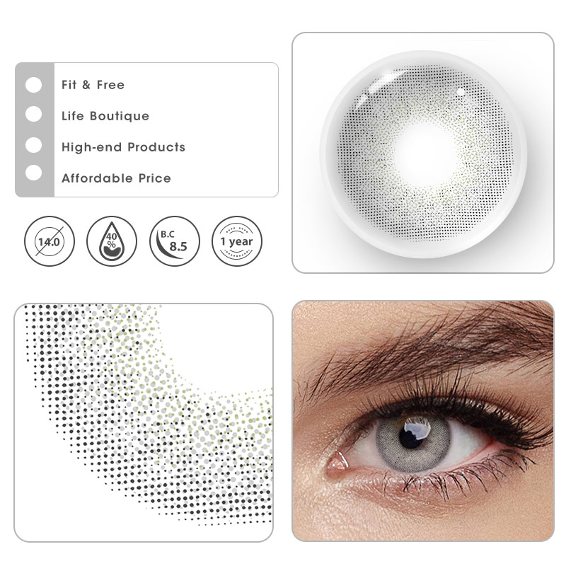 MYEYEBB Wild Cat Grey Prescription Colored Contact Lenses - image 6