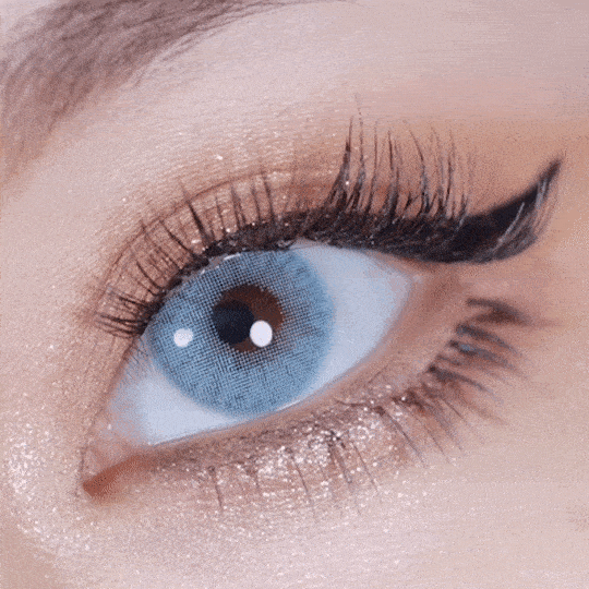 MYEYEBB Queen Blue Prescription Colored Contact Lenses - image 2