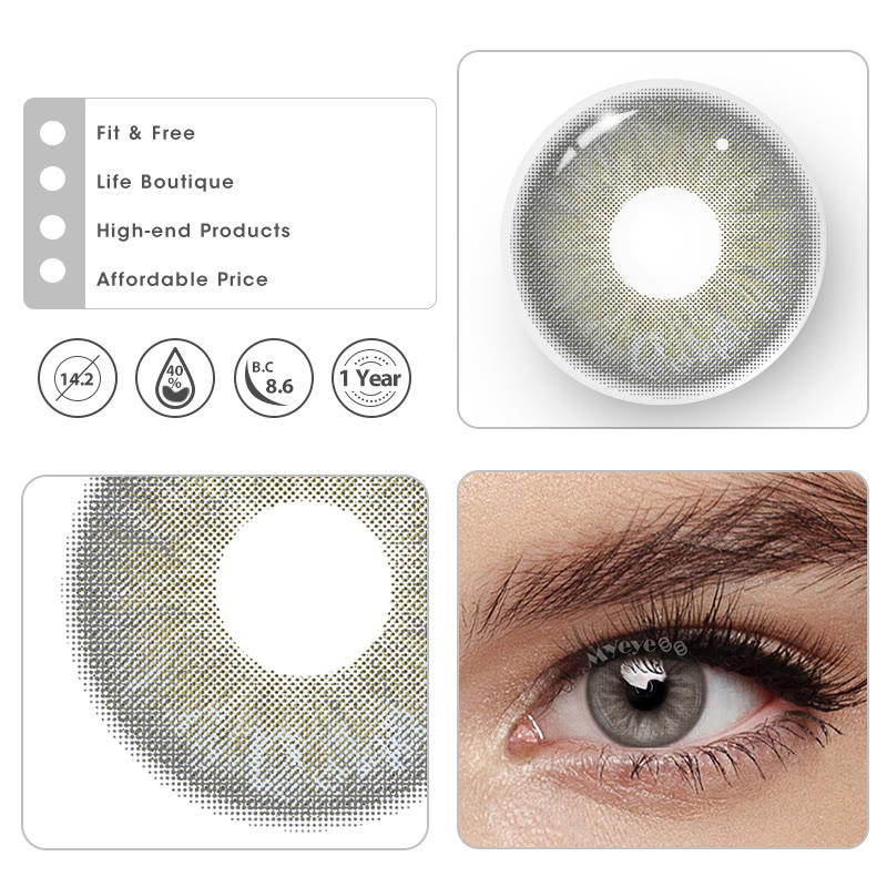 MYEYEBB Genetic Grey Colored Contact Lenses - image 6