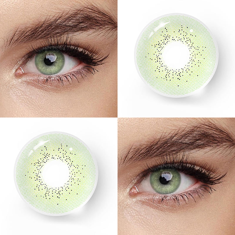MYEYEBB Ocean Green Prescription Colored Contact Lenses