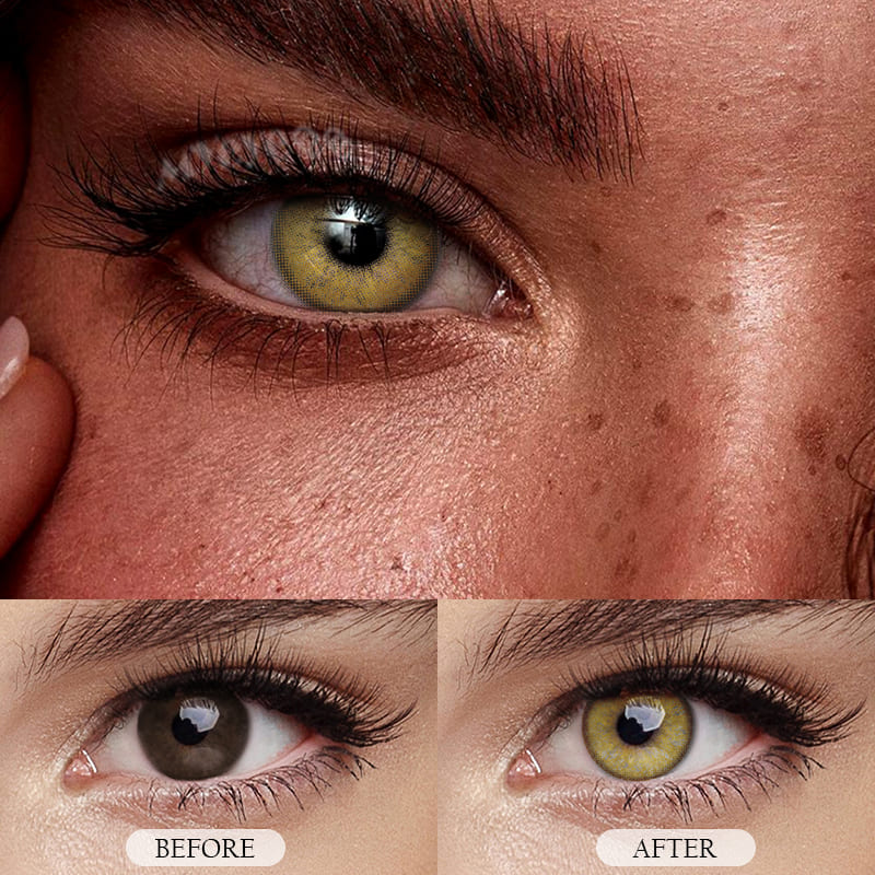 MYEYEBB Russian Girl Brown Prescription Colored Contact Lenses - image 7