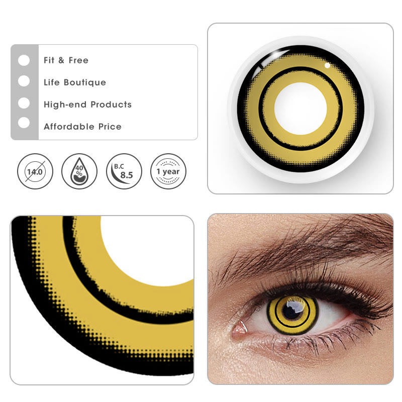 MYEYEBB Demon Slayer Prescription Cosplay Colored Contact Lenses  - image 5