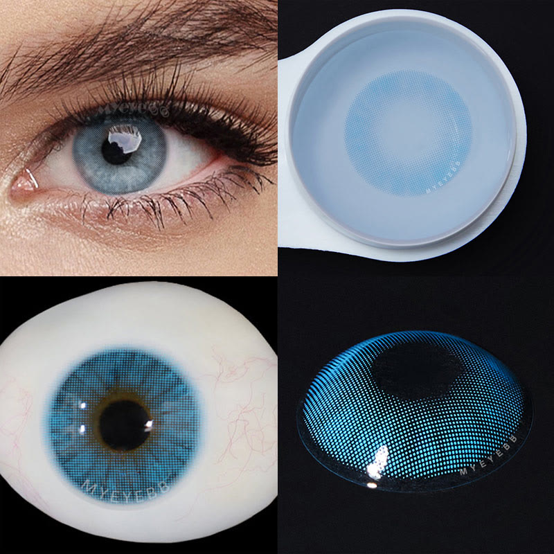 MYEYEBB Hid II Azul Prescription Colored Contact Lenses