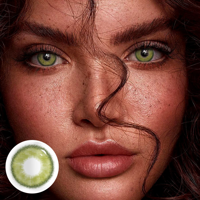 MYEYEBB Silvana Green Prescription Colored Contact Lenses - image 2