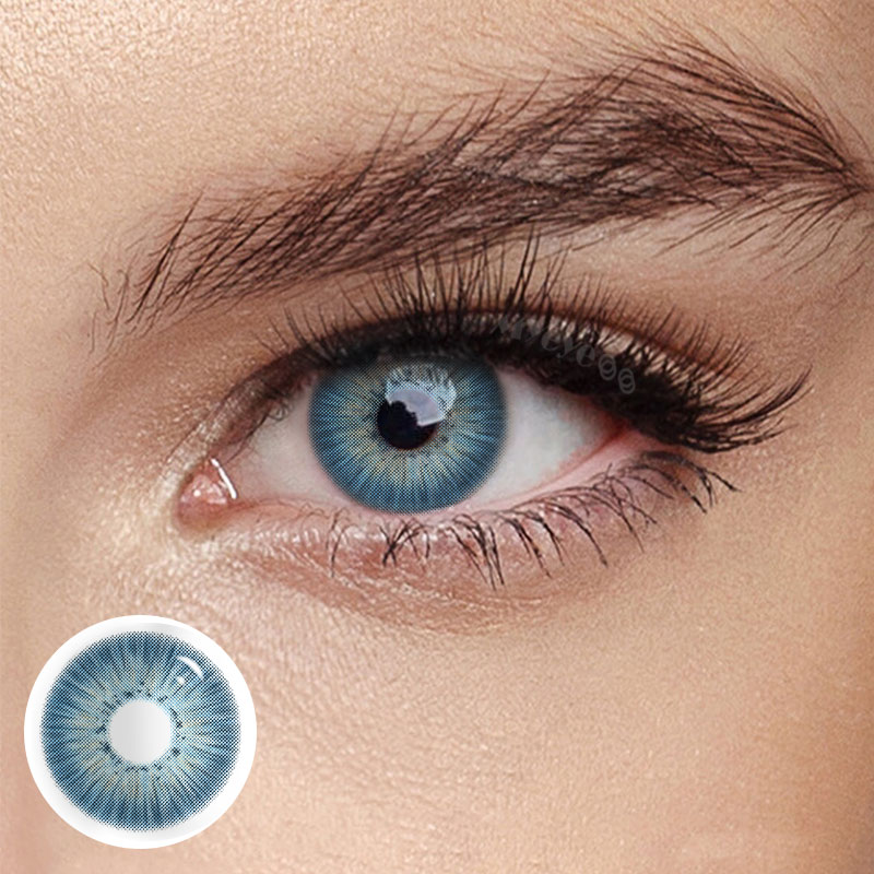 MYEYEBB New York III Blue Prescription Colored Contact Lenses - image 9