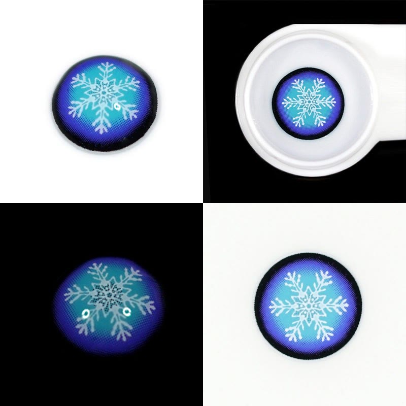 MYEYEBB Blind Snowflake Cosplay Colored Contact Lenses-MYEYEBB