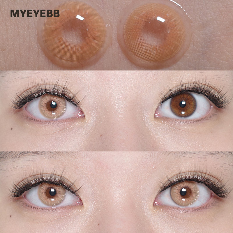 MYEYEBB Sin Brown Prescription Colored Contact Lenses - image 3