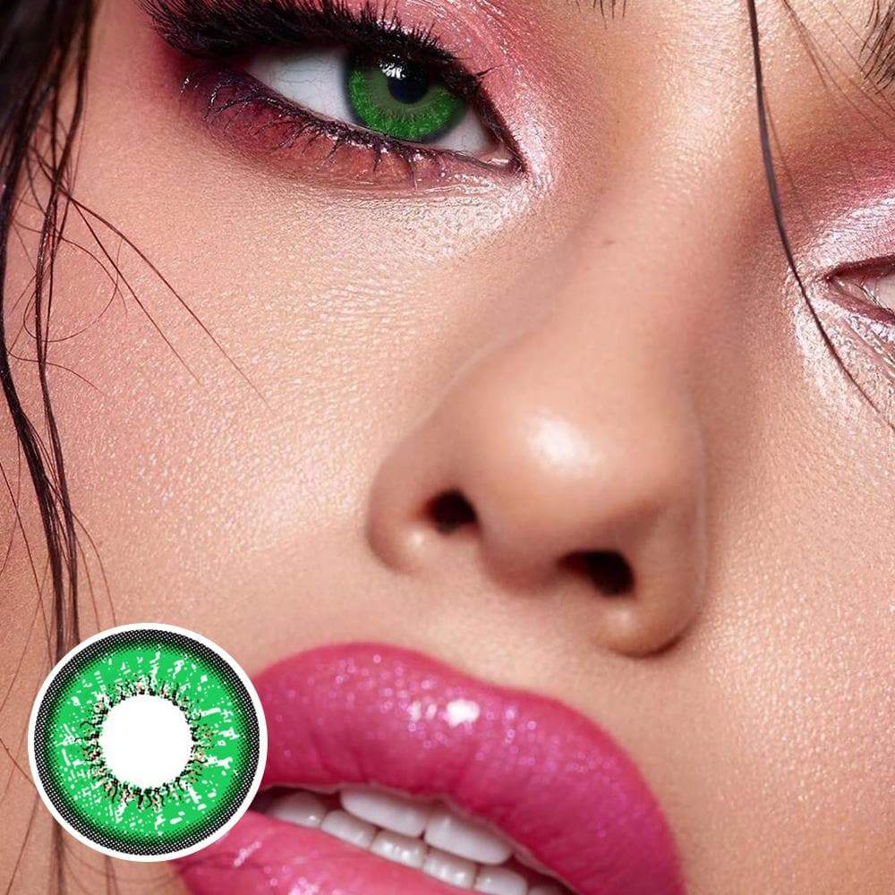 MYEYEBB Genshin Impact Green Prescription Cosplay Colored Contact Lenses  - image 2