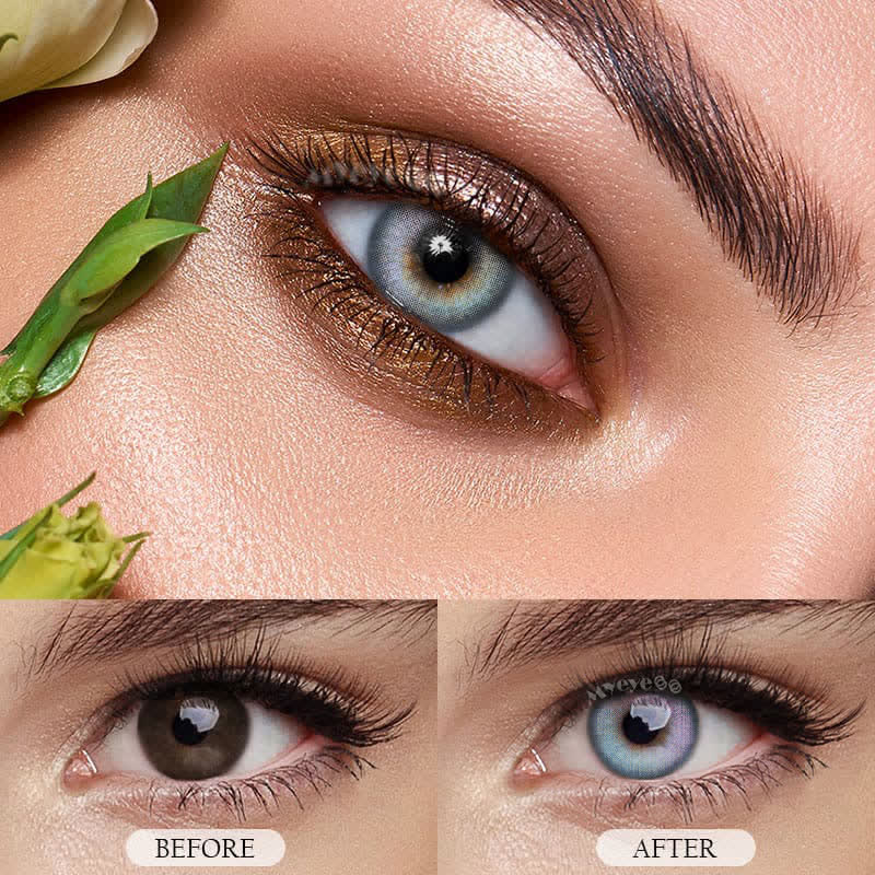 MYEYEBB Urban Blue Pink Prescription Colored Contact Lenses - image 8