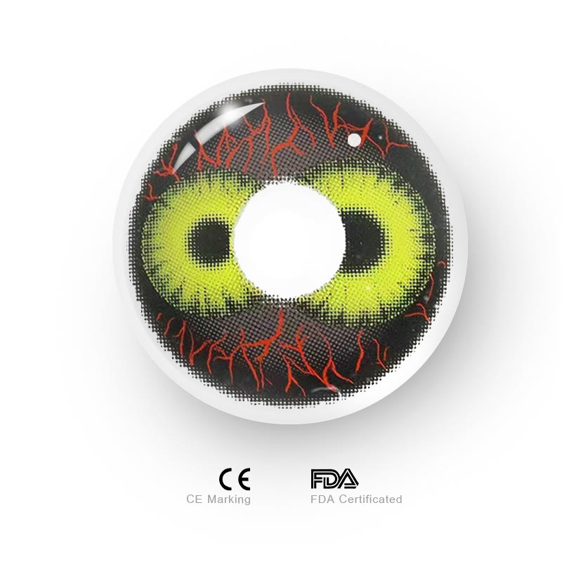 MYEYEBB Twin Hex Black Cosplay Colored Contact Lenses - image 7