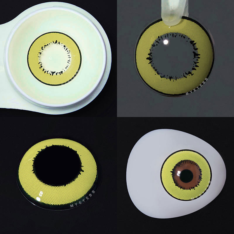 MYEYEBB Elements Yellow Prescription Cosplay Colored Contact Lenses  - image 4