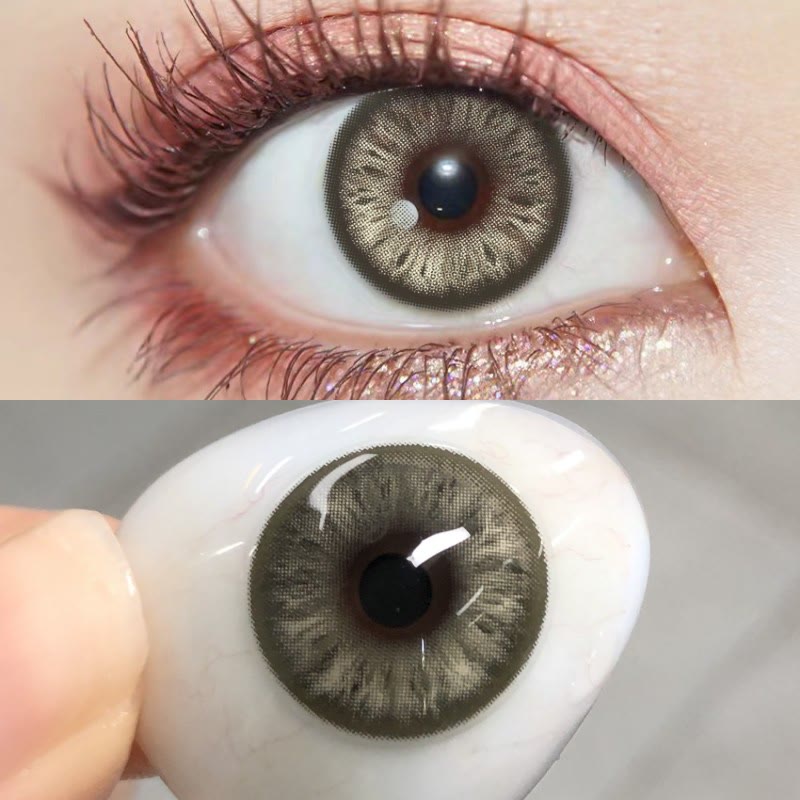 MYEYEBB Cocoa Grey Prescription Colored Contact Lenses - image 4