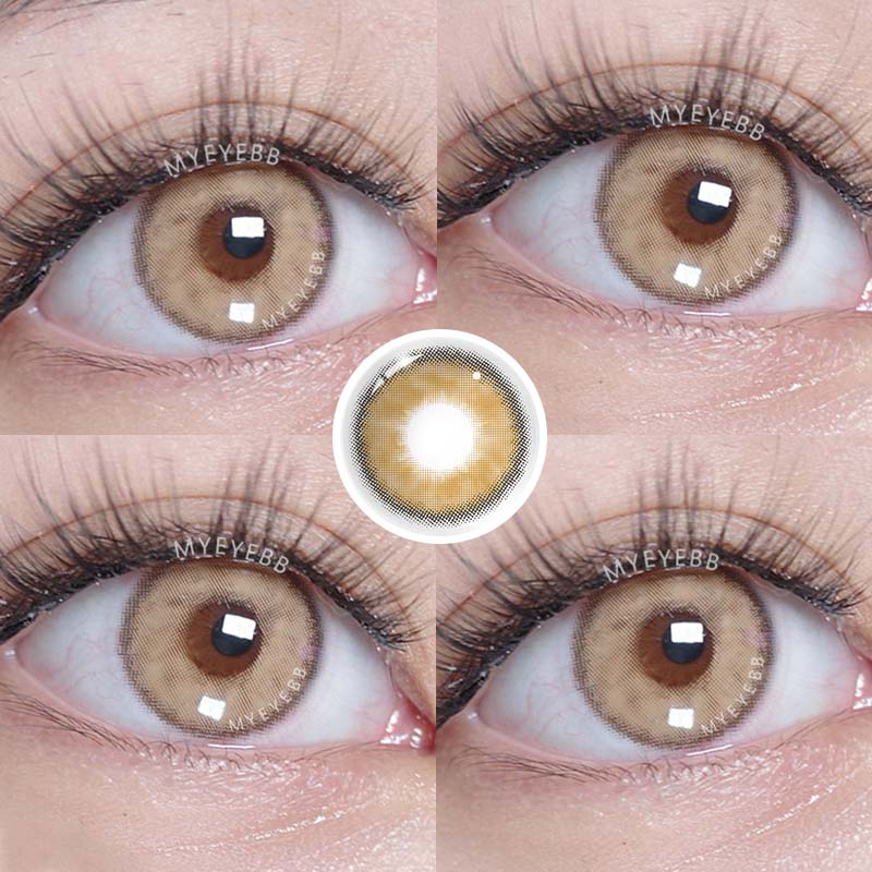 MYEYEBB Silvana Brown Prescription Colored Contact Lenses - image 7
