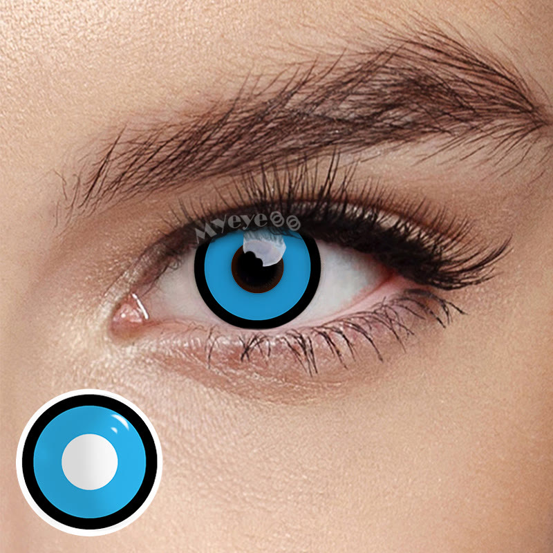 MYEYEBB Blue Manson Prescription Cosplay Colored Contact Lenses  - image 2