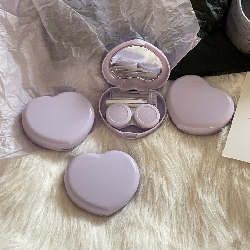 MYEYEBB Love Heart Color Contact Lens Case-MYEYEBB