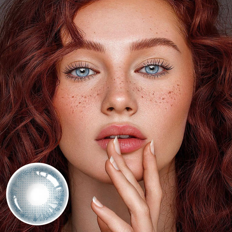 MYEYEBB Sydney Blue Prescription Colored Contact Lenses - image 2