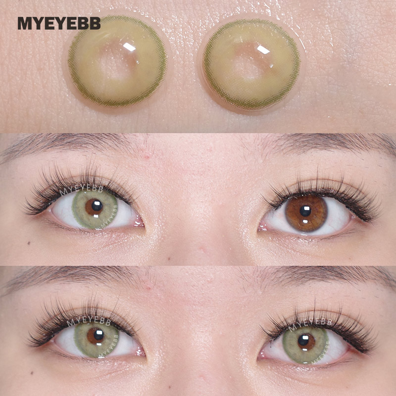 MYEYEBB Silvana Green Prescription Colored Contact Lenses - image 6