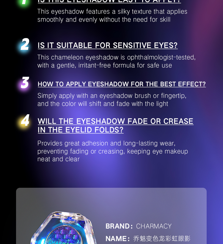 Chameleon Diamond Rainbow Eyeshadow