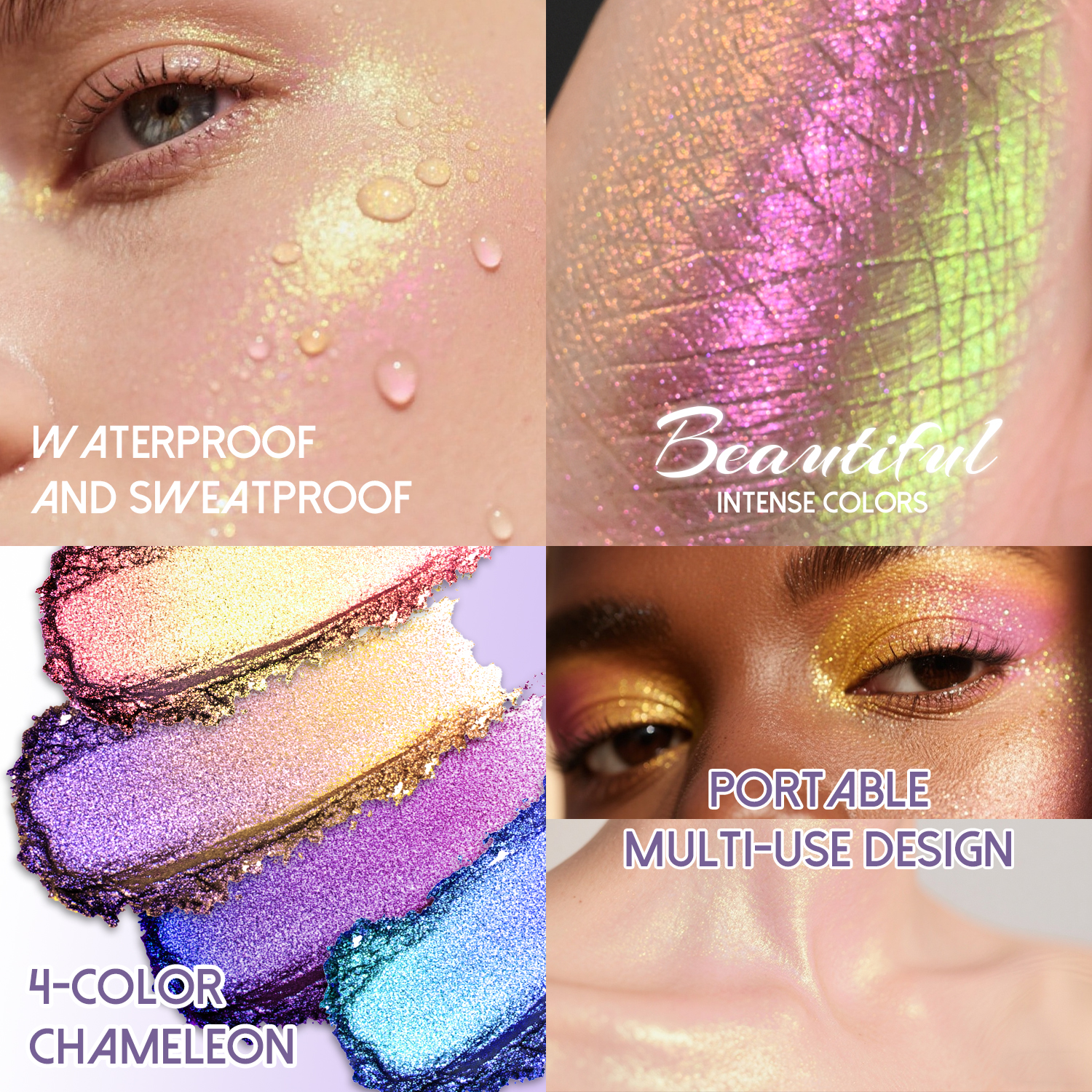 CHARMACY 4 Colors Chameleon Eyeshadow
