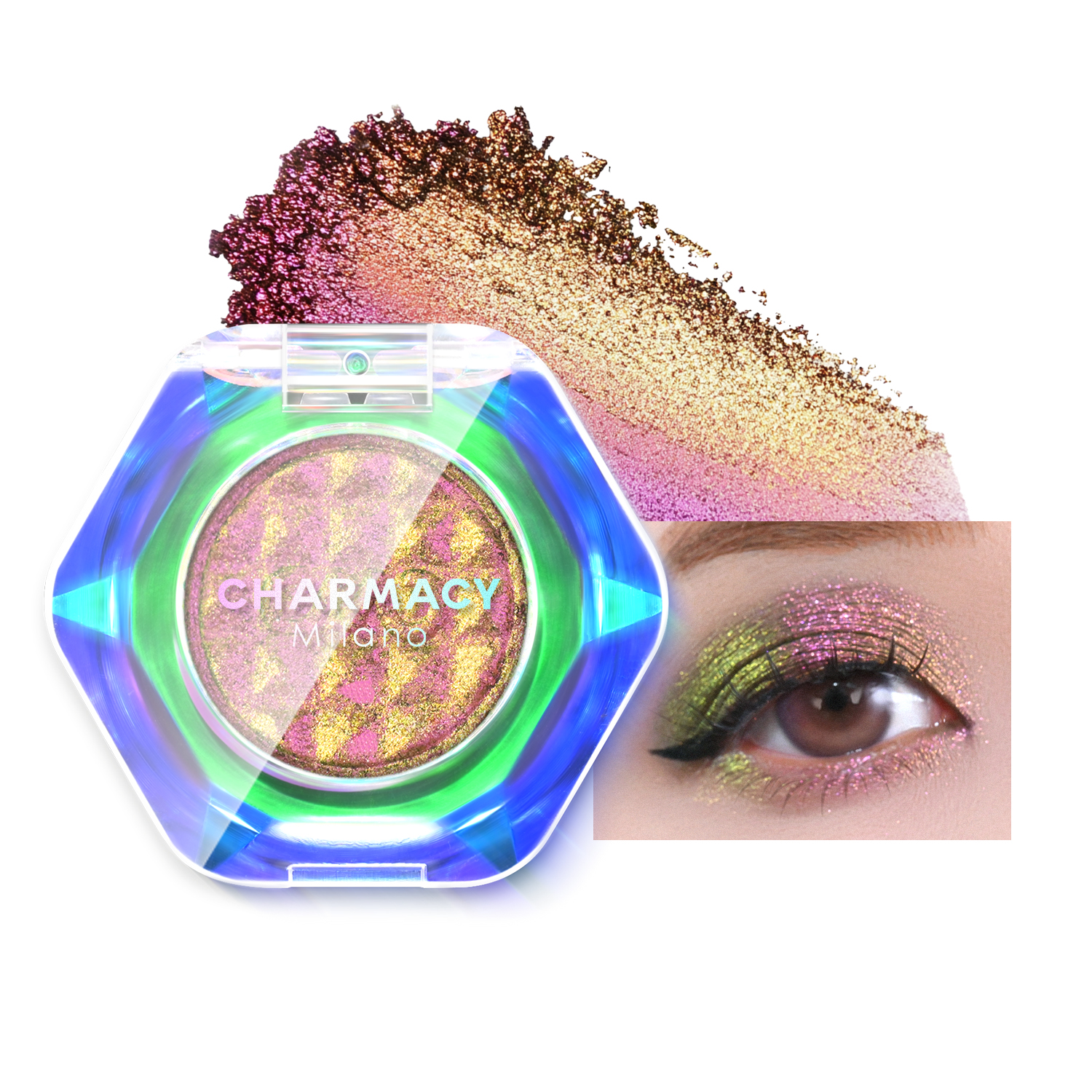 CHARMACY Multichrome Glitter Eyeshadow