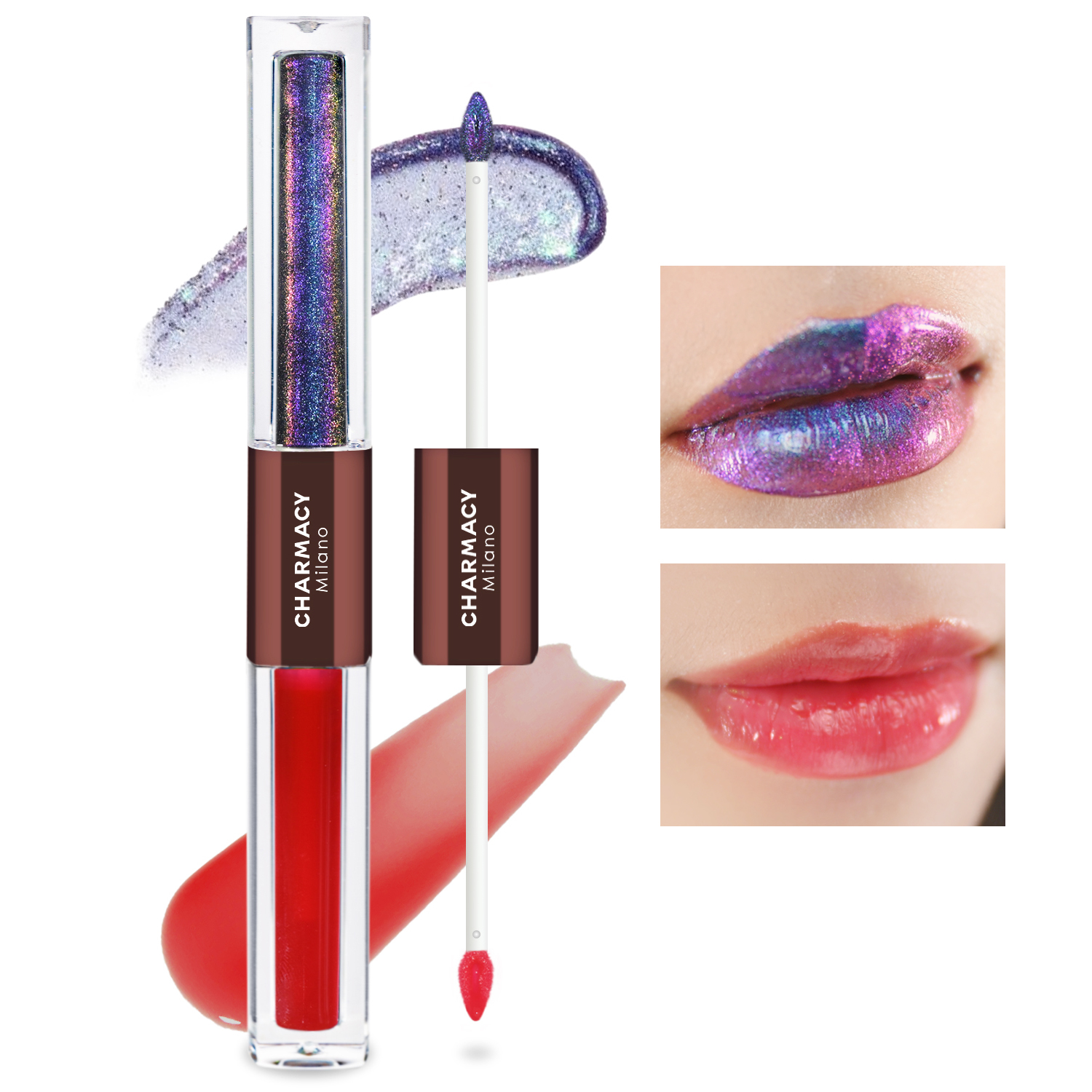 CHARMACY 2 In 1 Multichrome Moisturizing Lip Gloss,
