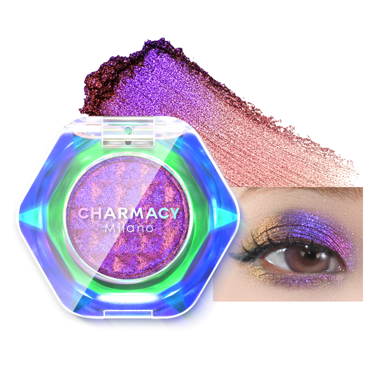 CHARMACY Multichrome Glitter Eyeshadow