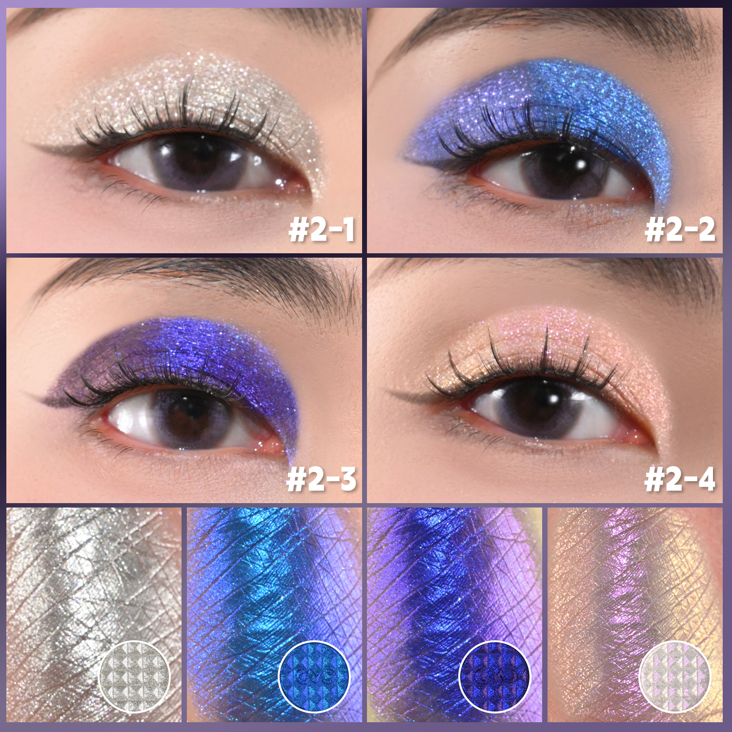 CHARMACY 4 Colors Chameleon Eyeshadow