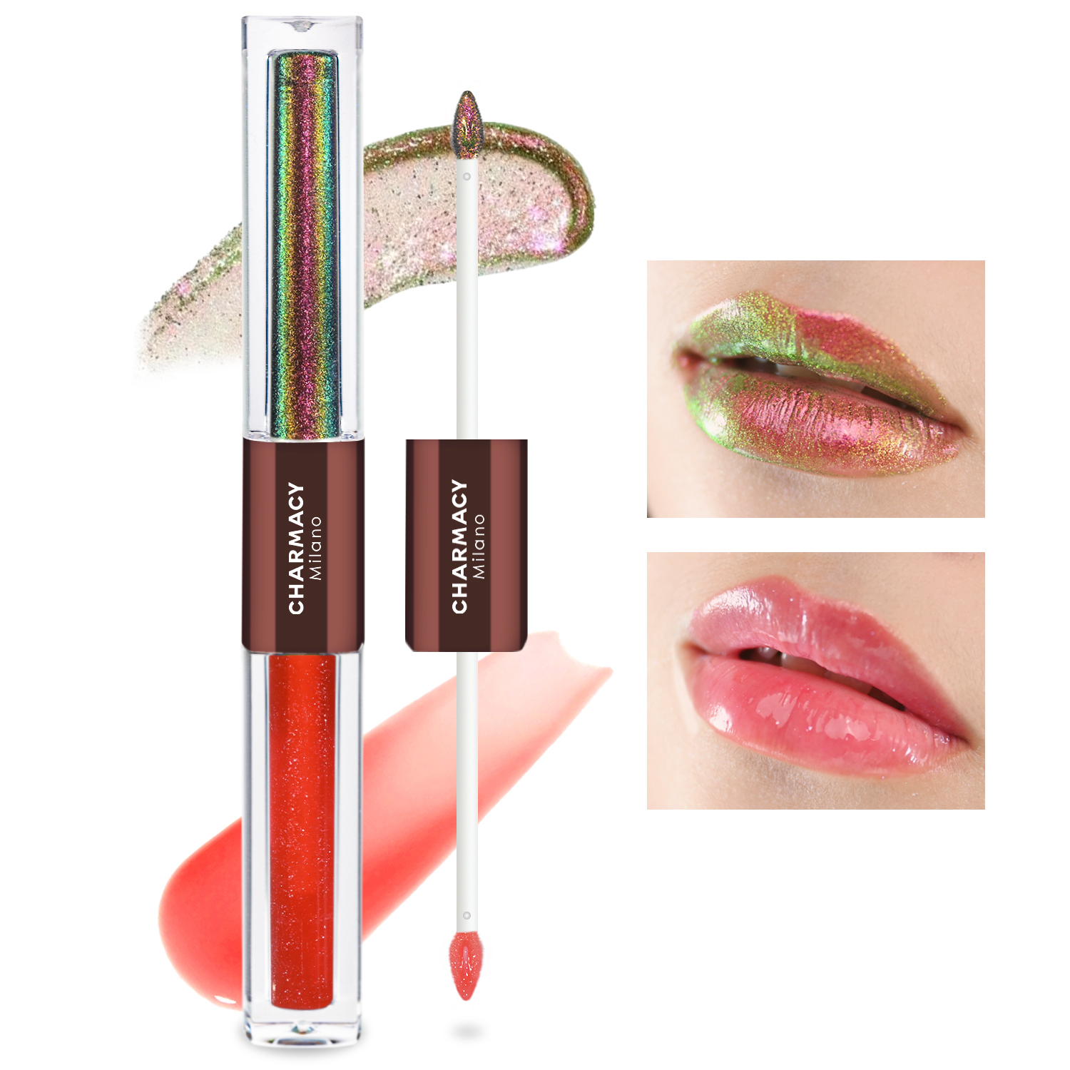 CHARMACY 2 In 1 Multichrome Moisturizing Lip Gloss,