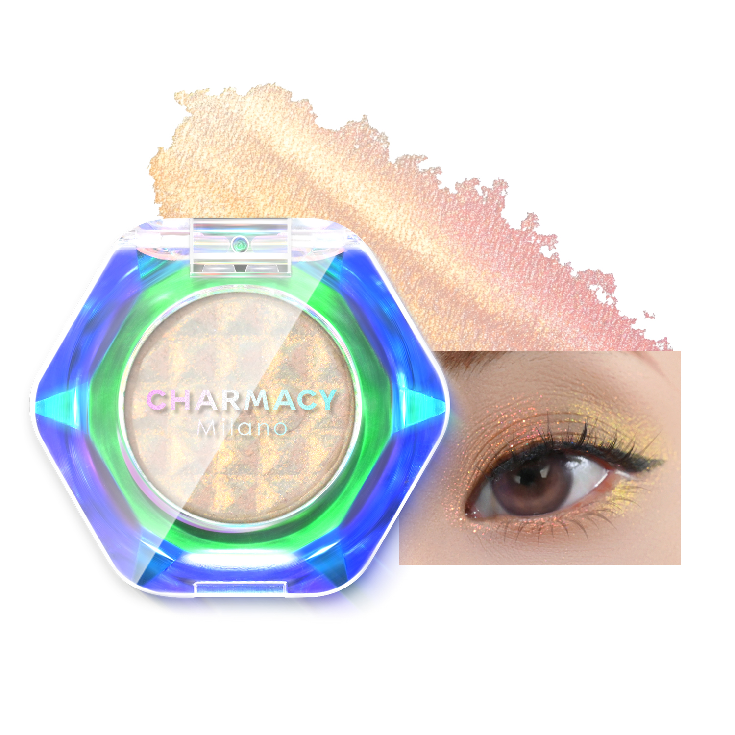 CHARMACY Multichrome Glitter Eyeshadow