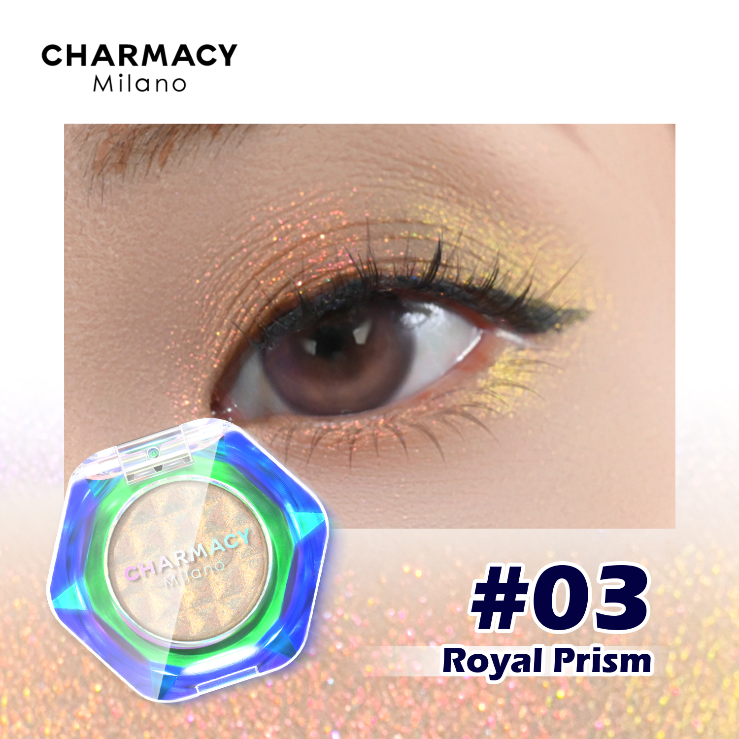CHARMACY Multichrome Glitter Eyeshadow