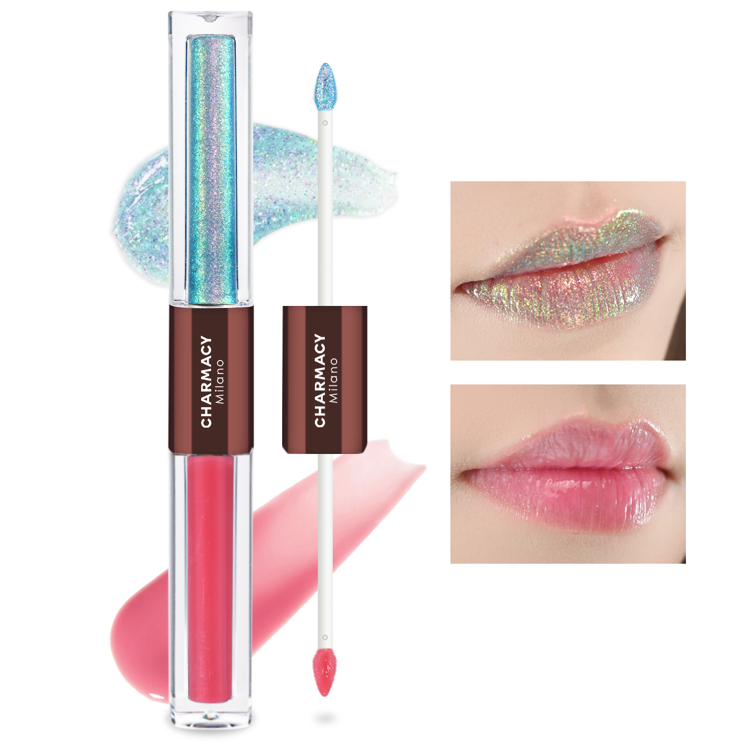 CHARMACY 2 In 1 Multichrome Moisturizing Lip Gloss,