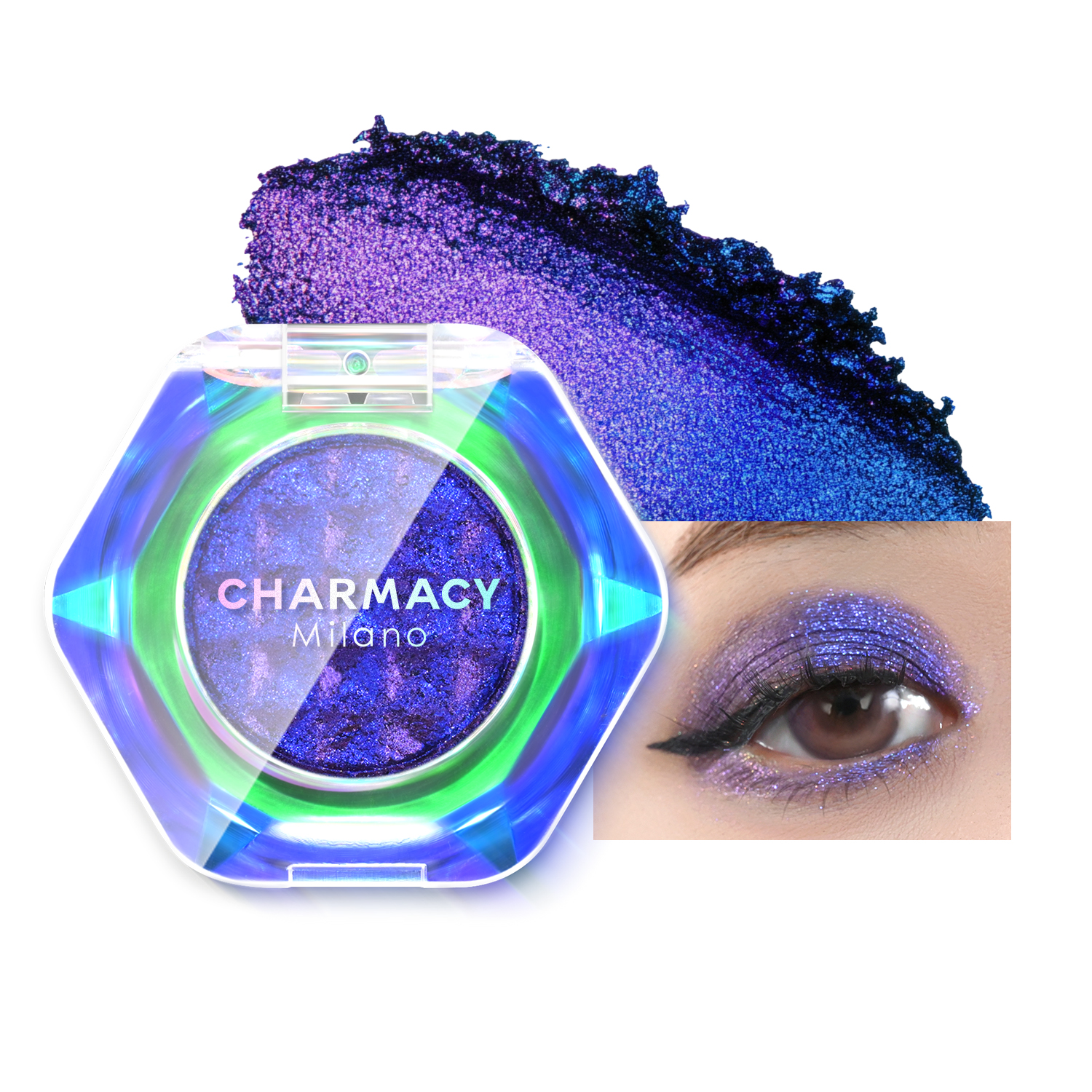 CHARMACY Multichrome Glitter Eyeshadow