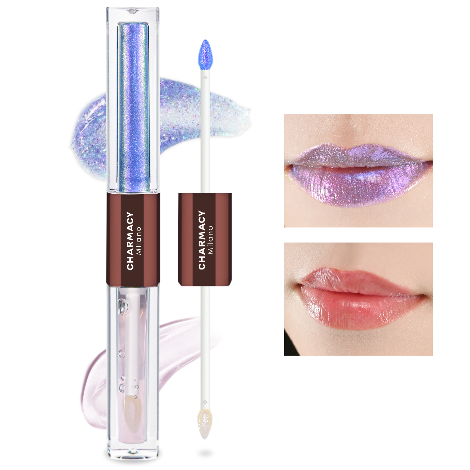 CHARMACY 2 In 1 Multichrome Moisturizing Lip Gloss,