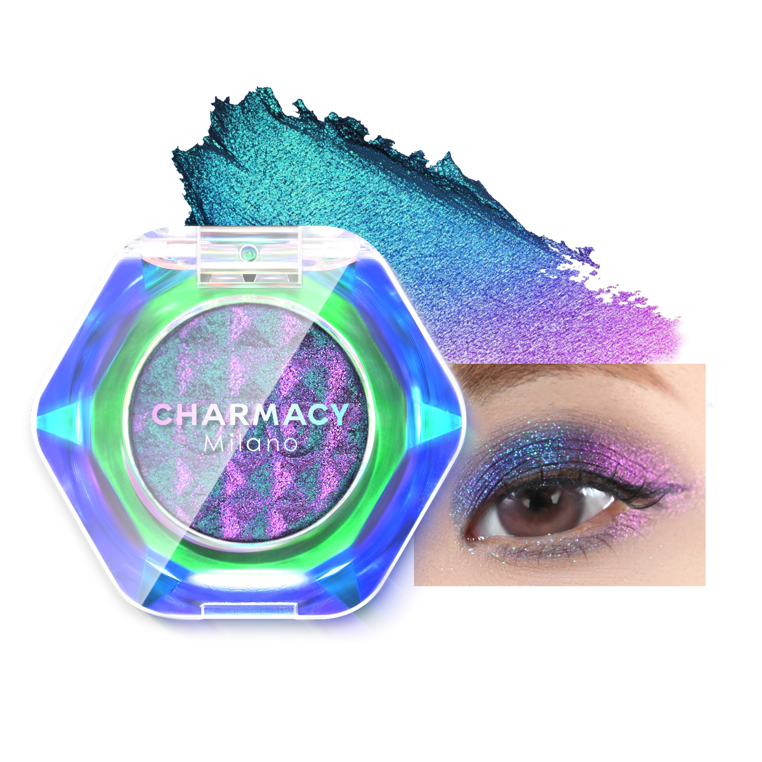 CHARMACY Multichrome Glitter Eyeshadow