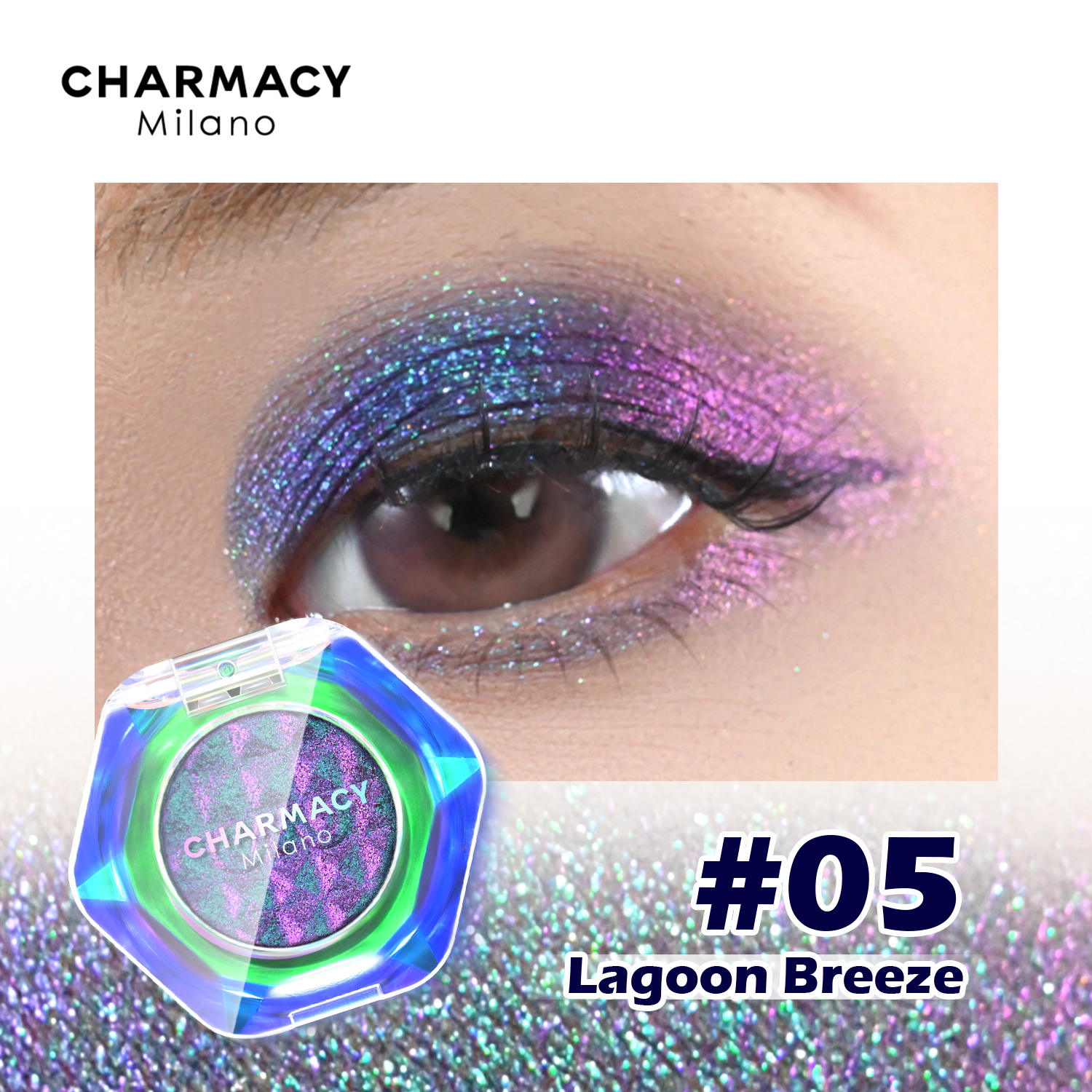 CHARMACY Multichrome Glitter Eyeshadow