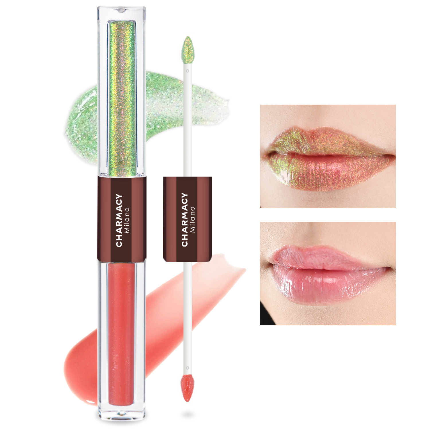 CHARMACY 2 In 1 Multichrome Moisturizing Lip Gloss,