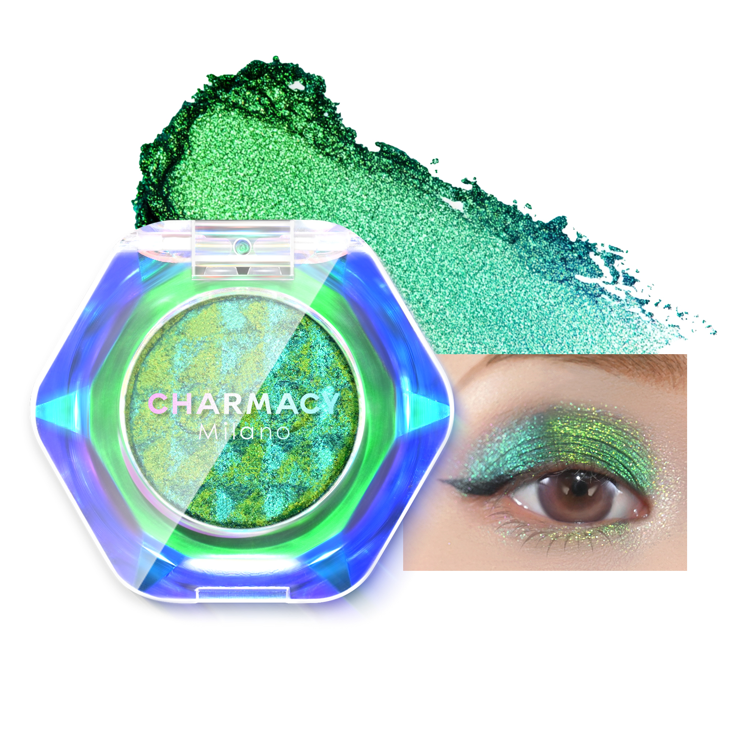 CHARMACY Multichrome Glitter Eyeshadow