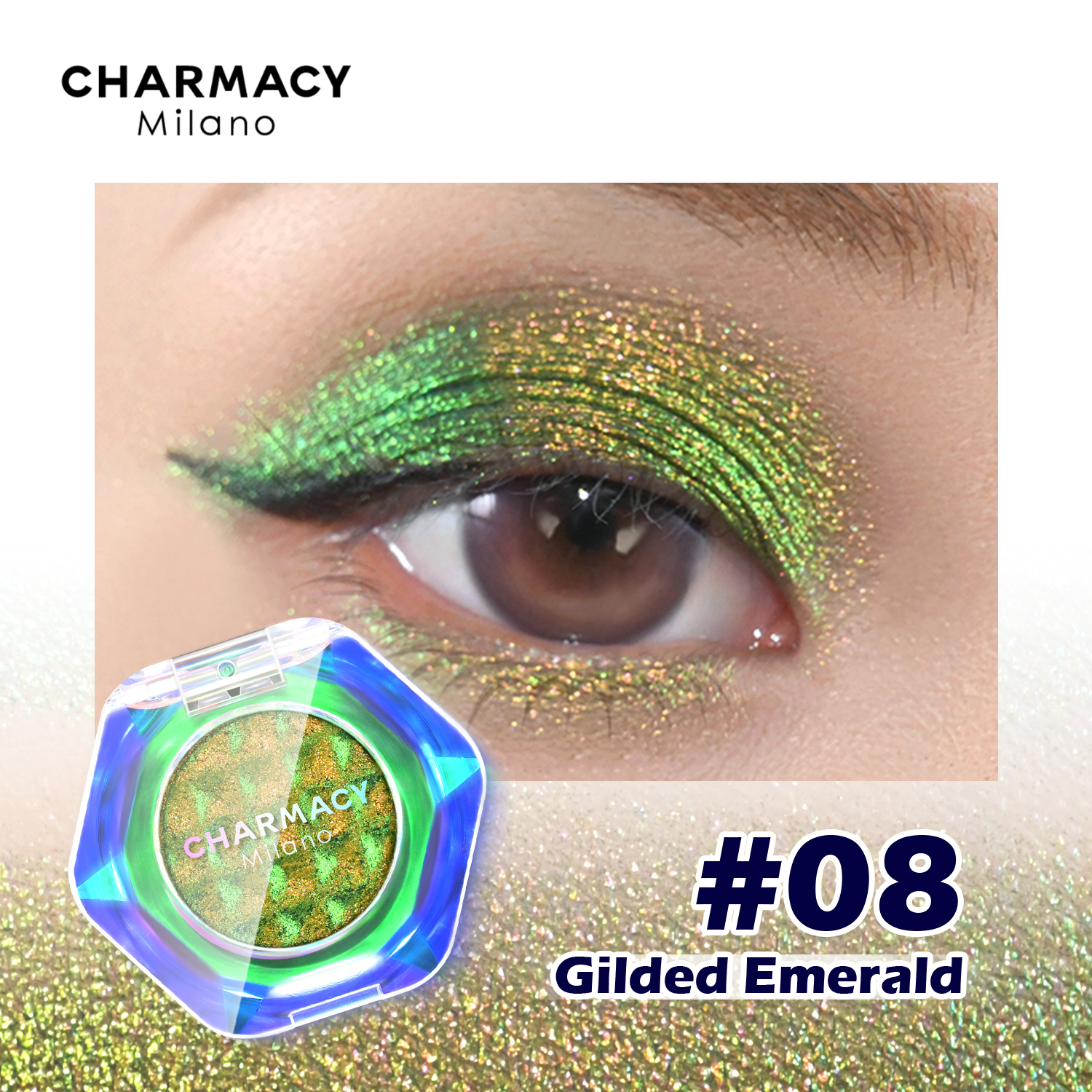 CHARMACY Multichrome Glitter Eyeshadow