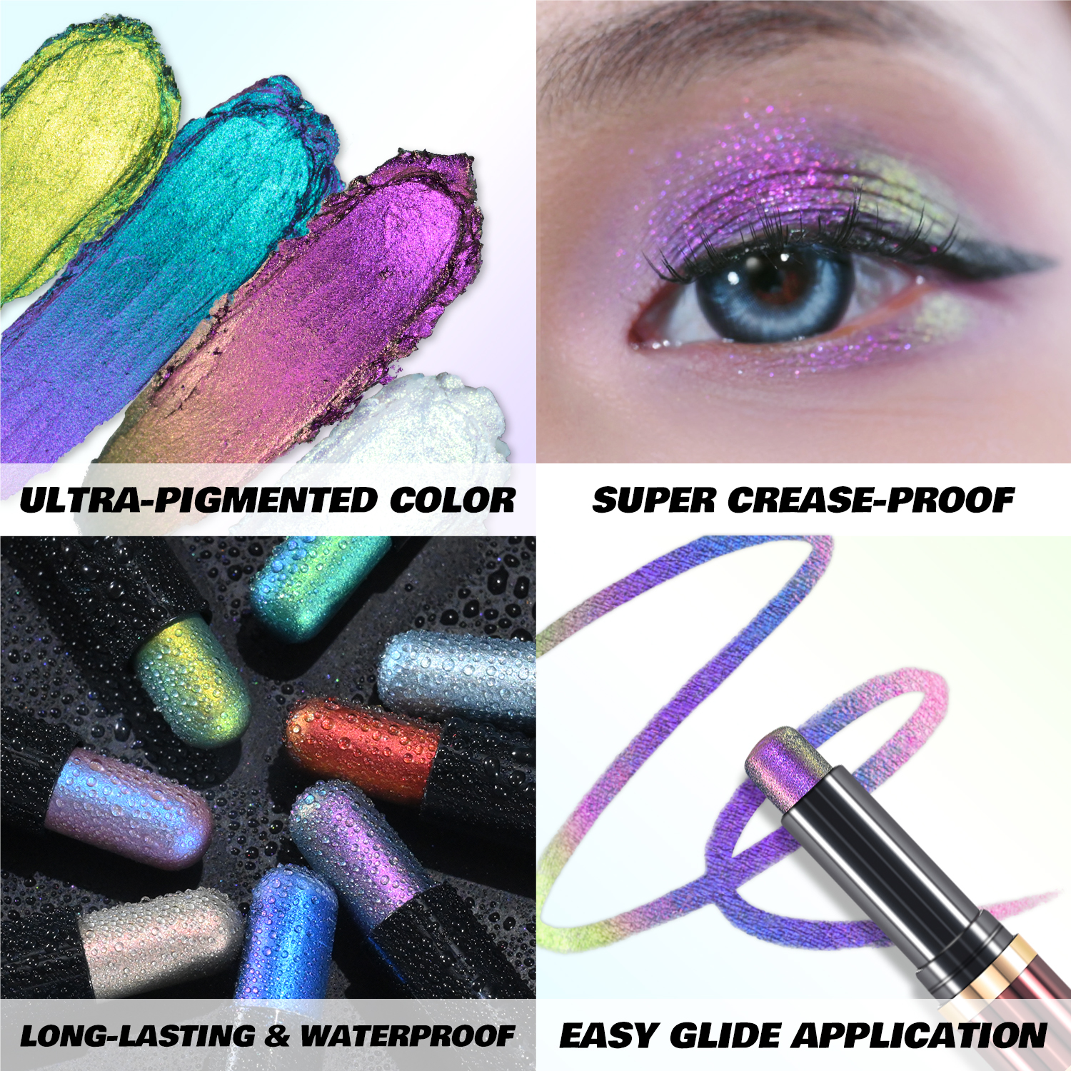 CHARMACY New Duochrome Long Stay Eyeshadow Stick  Creamy Eye Shadow Stick