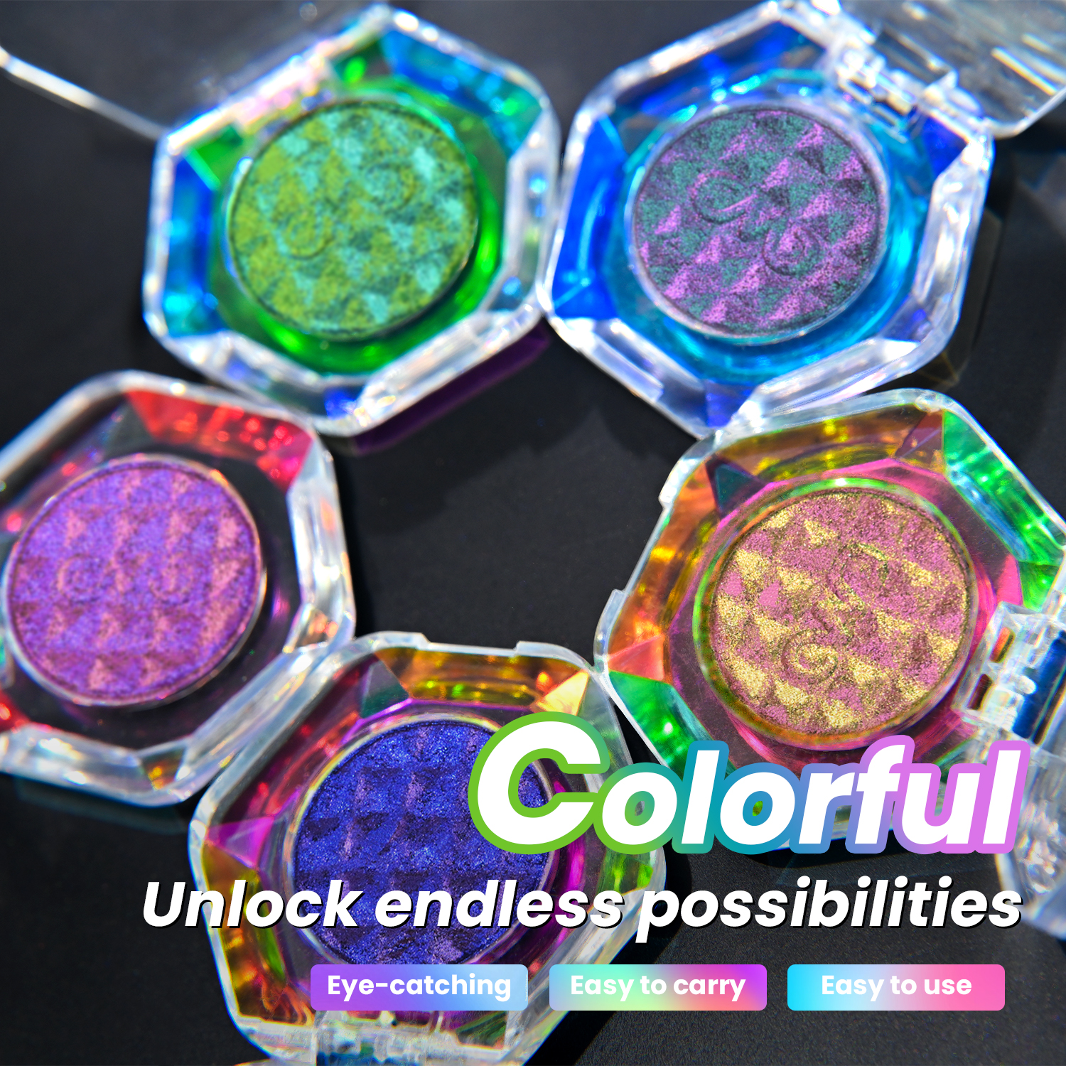 CHARMACY Multichrome Glitter Eyeshadow