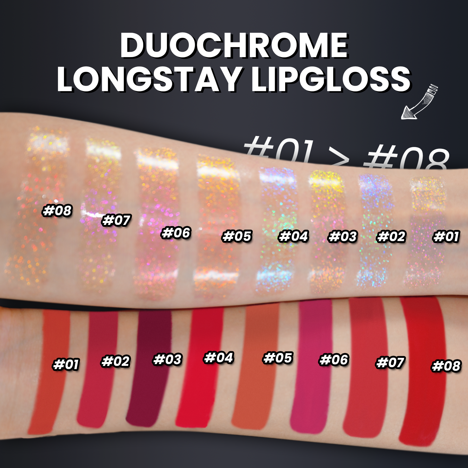 CMC Multichrome Double Head Lip Glaze