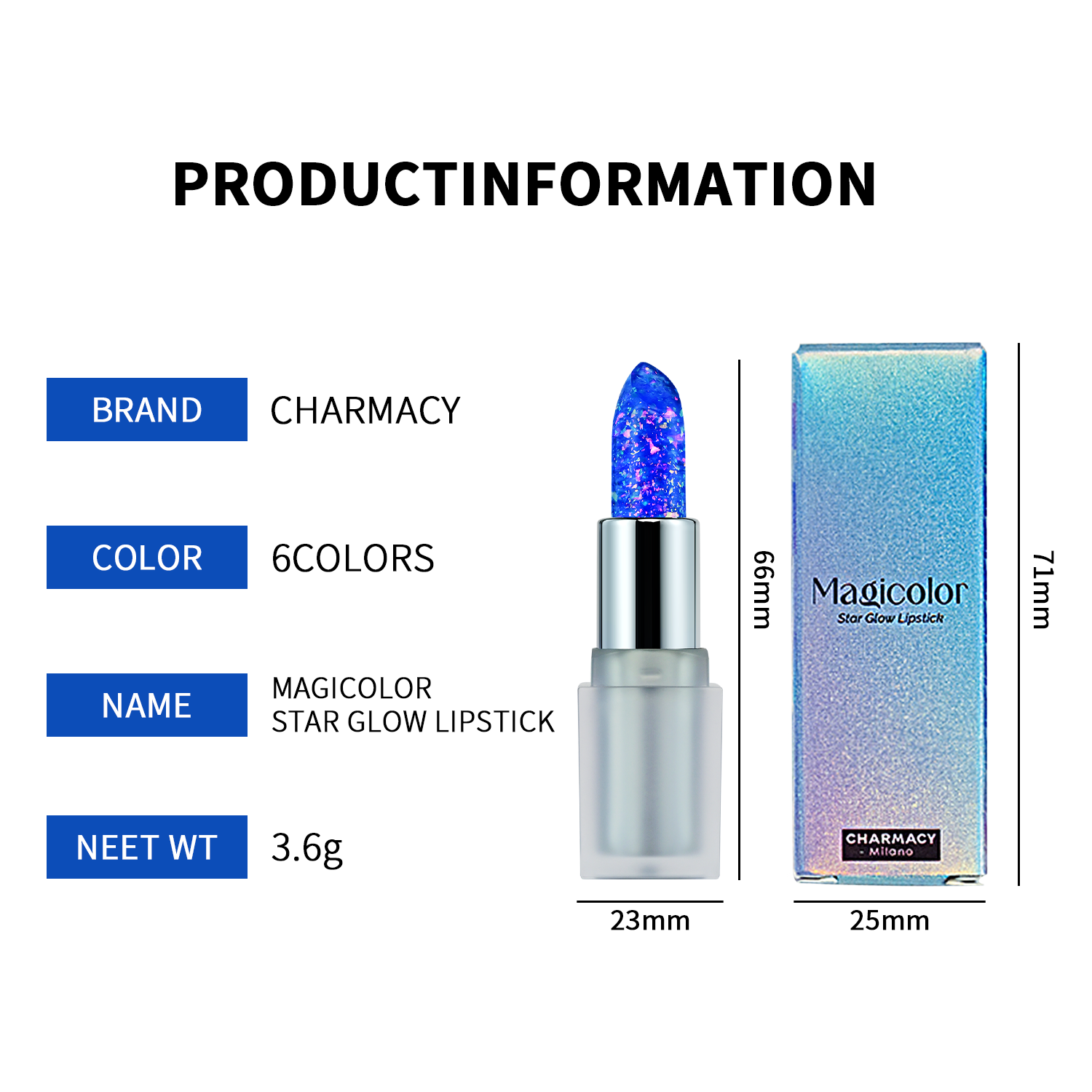 CMC COLOR CHANGING LIPSTICK