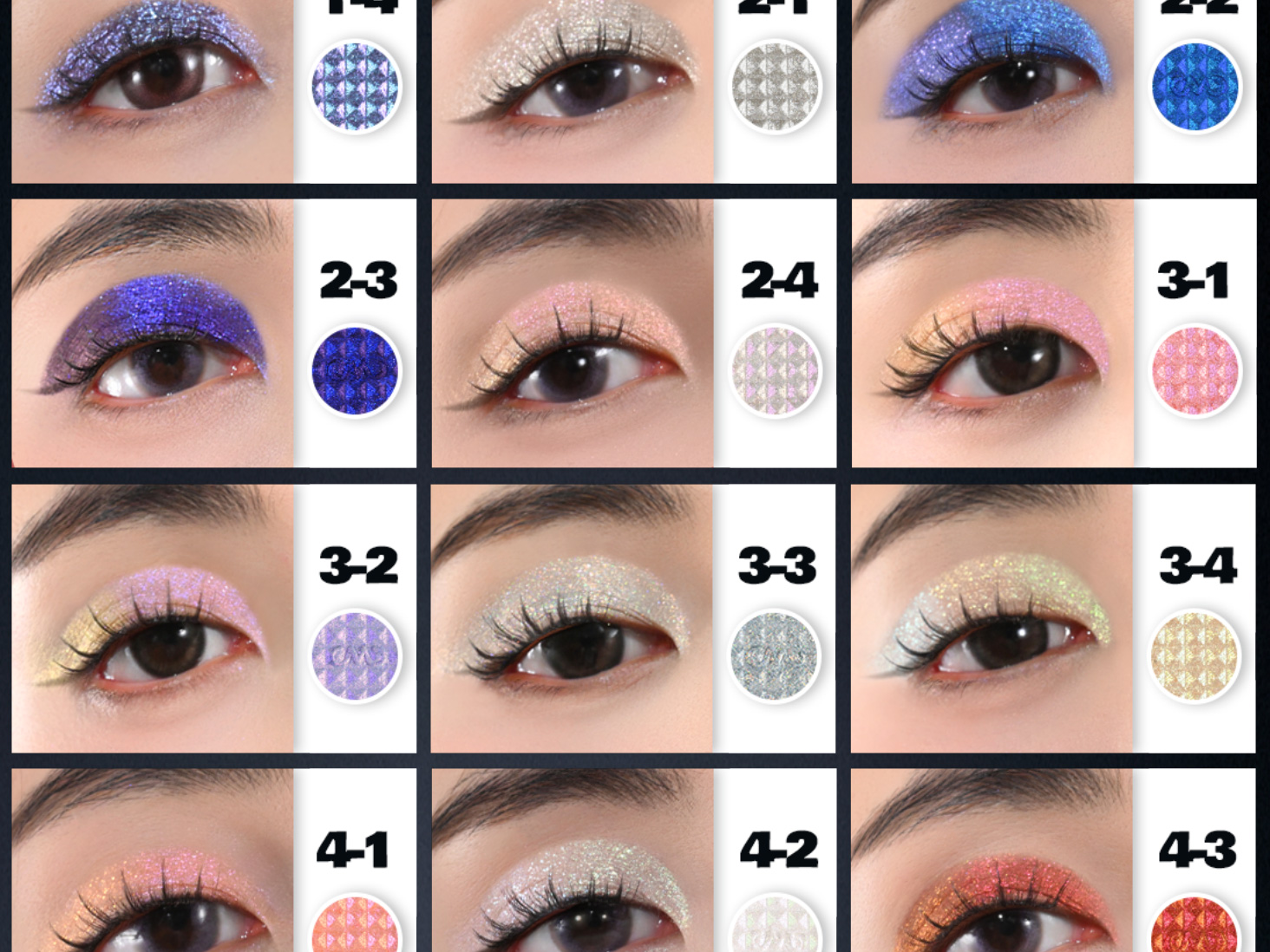 CHARMACY 4 Colors Chameleon Eyeshadow