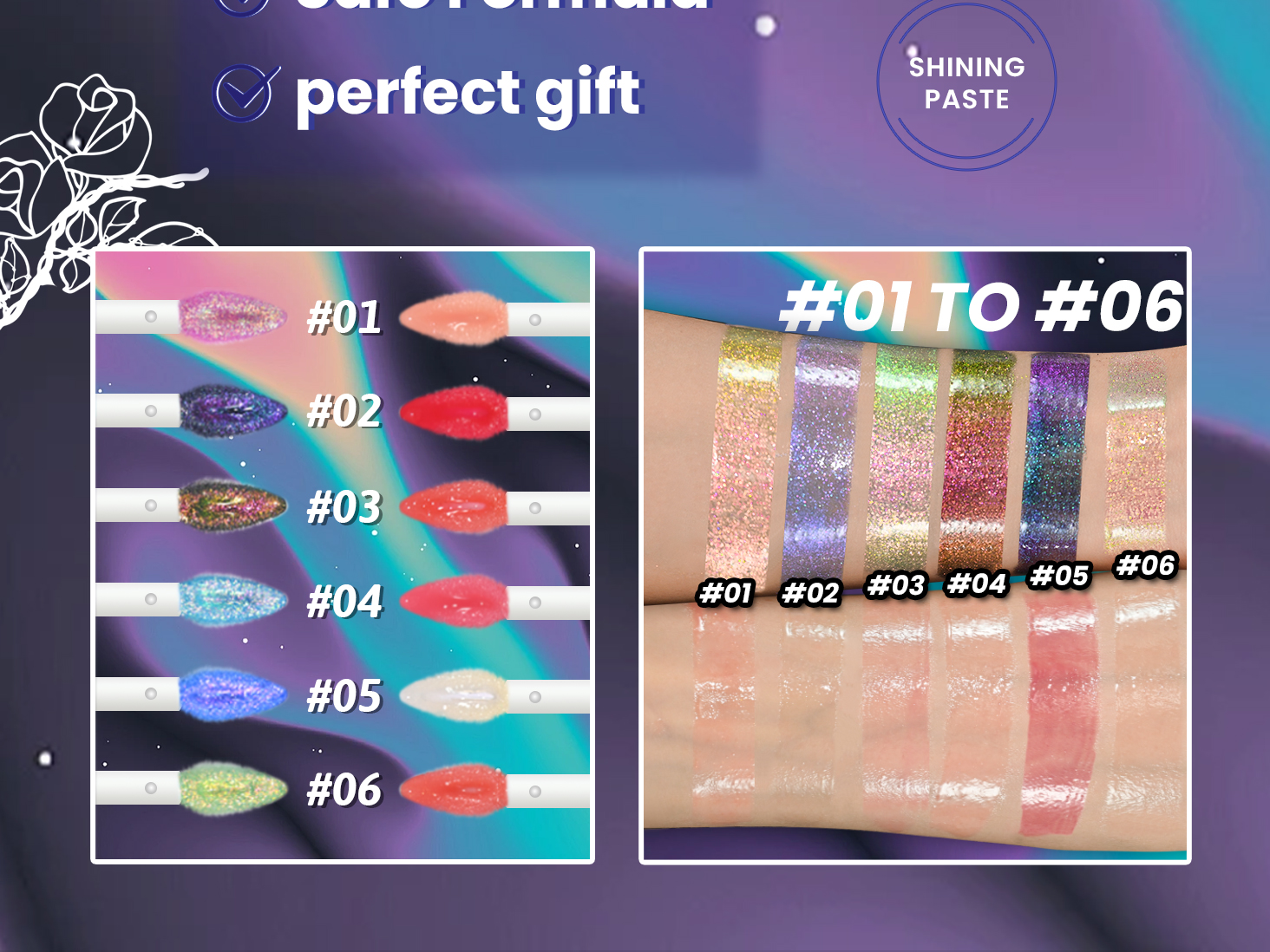 CHARMACY 2 In 1 Multichrome Moisturizing Lip Gloss,