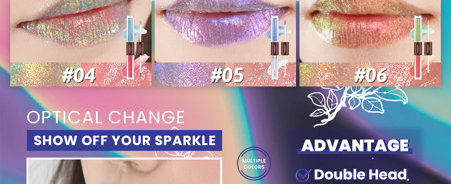 CHARMACY 2 In 1 Multichrome Moisturizing Lip Gloss,