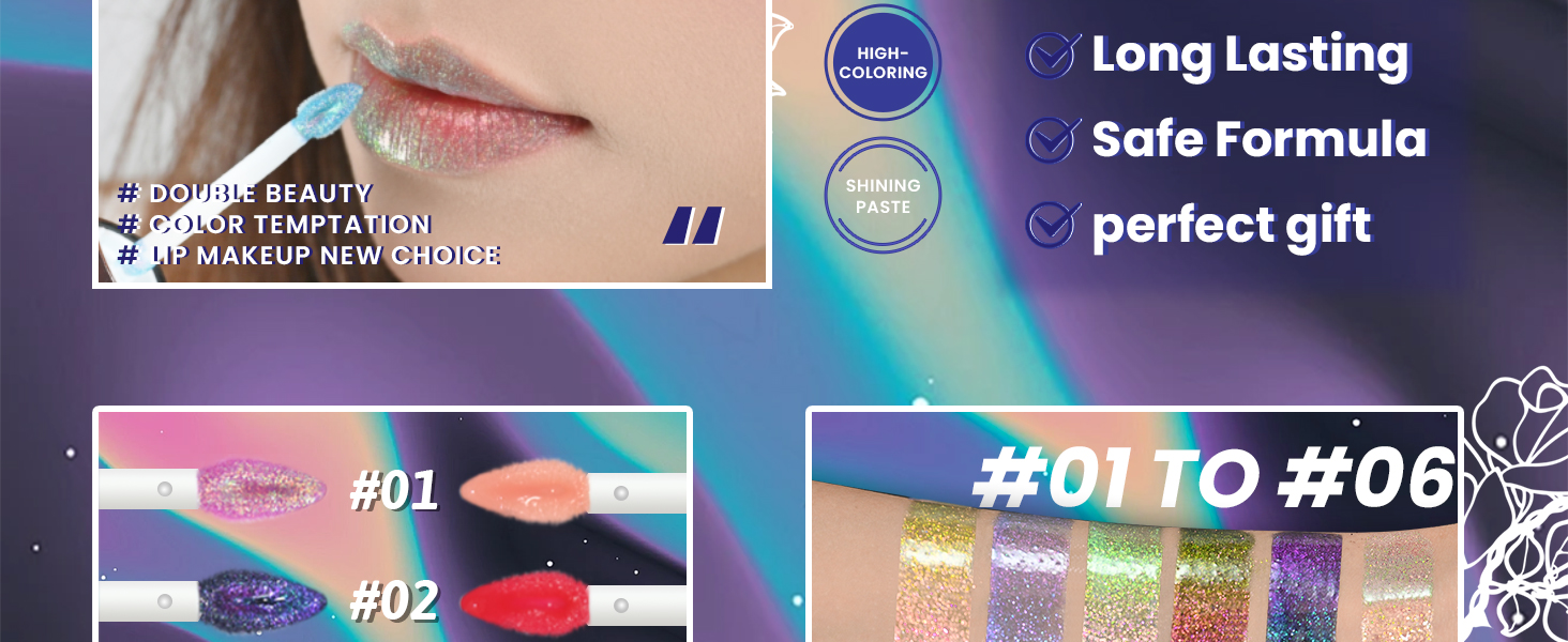 CHARMACY 2 In 1 Multichrome Moisturizing Lip Gloss,